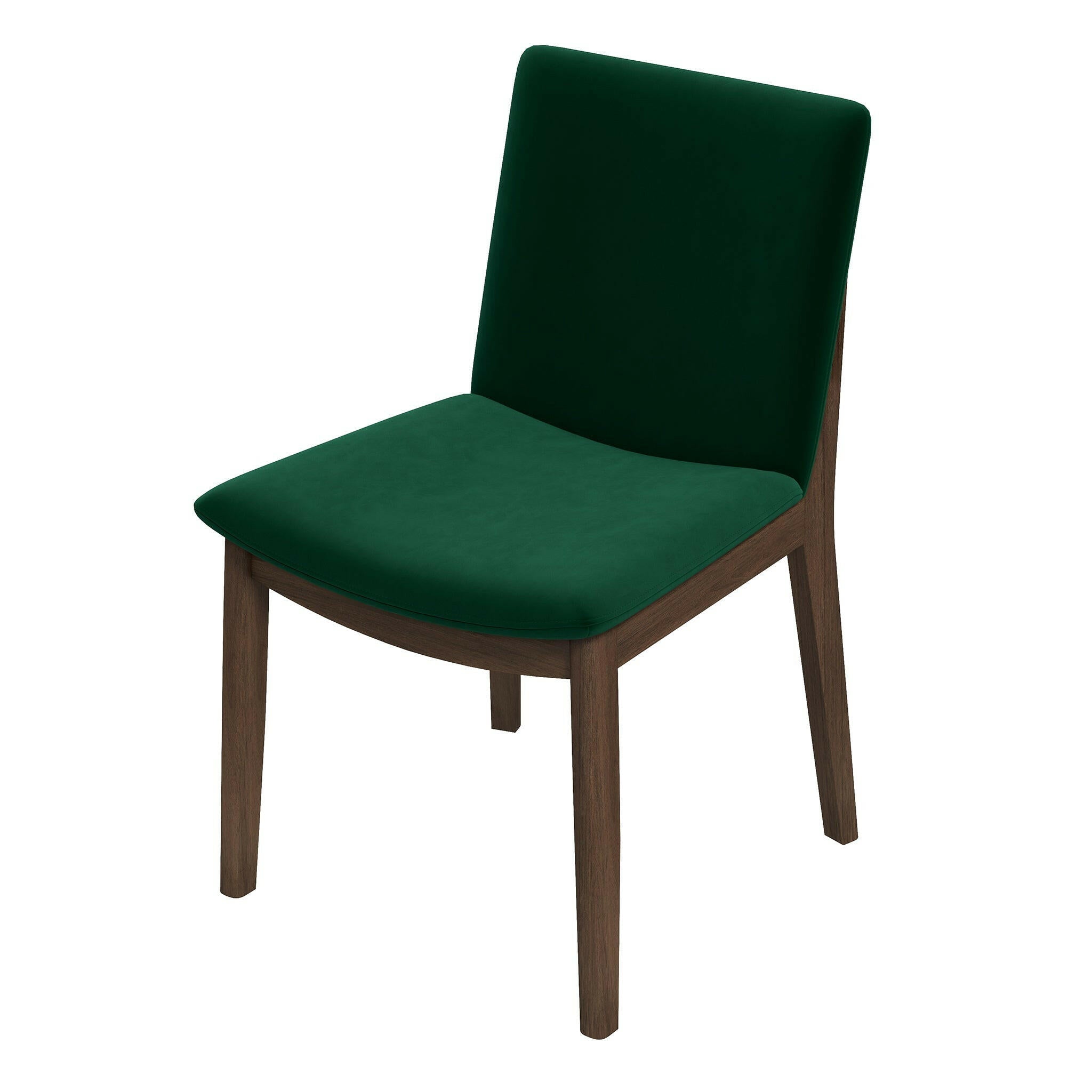 Laura Green Velvet Solid Wood Dining Chair (Set Of 2).