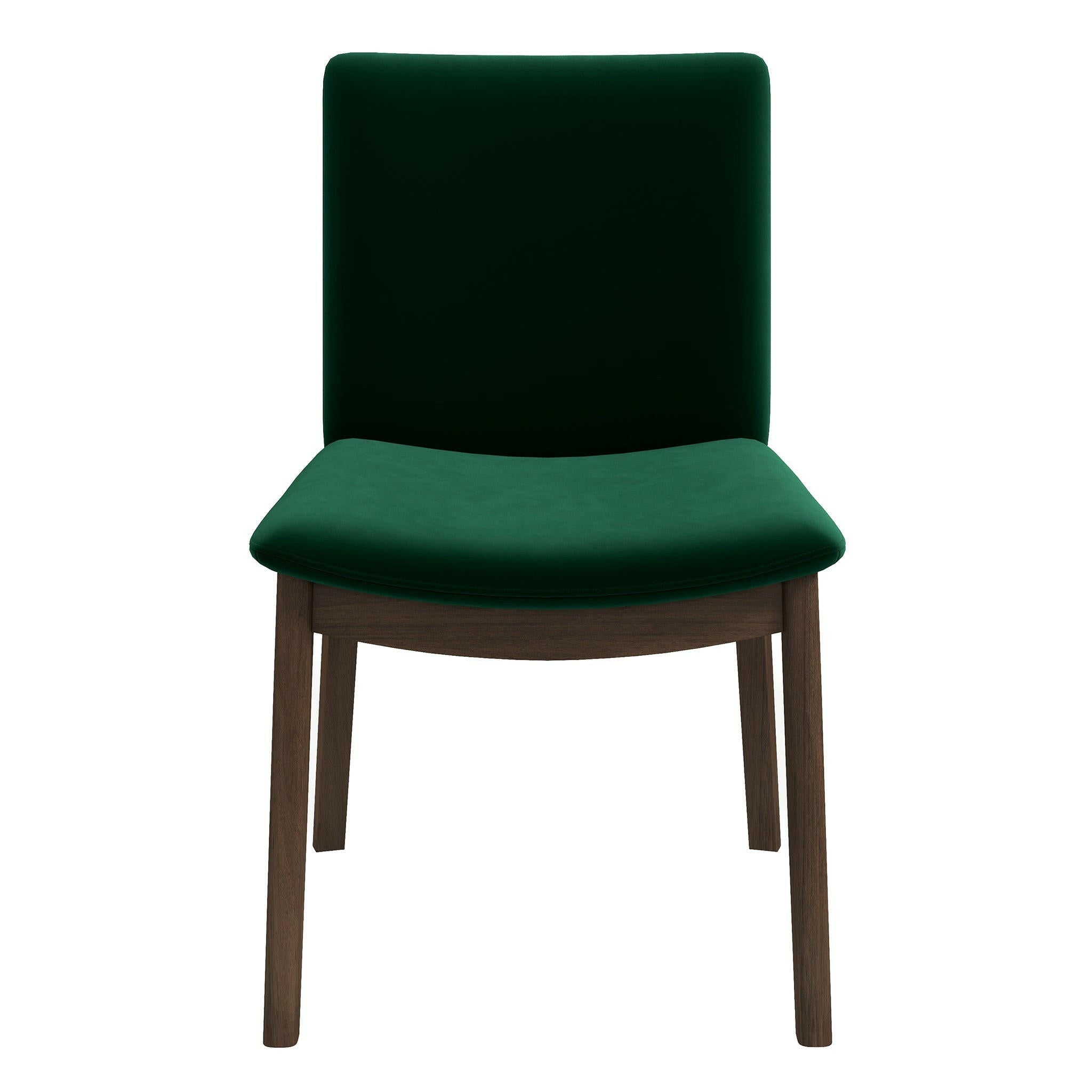 Laura Green Velvet Solid Wood Dining Chair (Set Of 2).