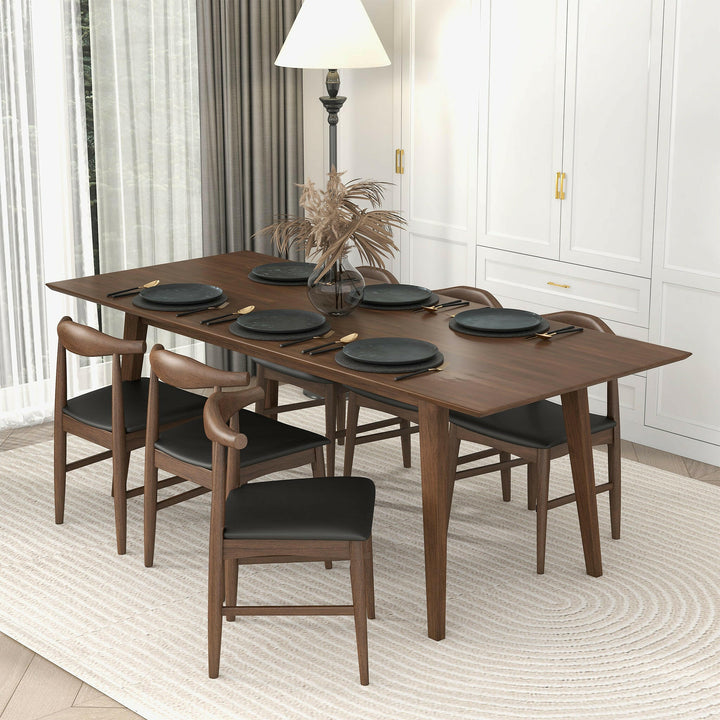 Levi Modern Style Solid Wood Rectangular Dining Kitchen Table 86".