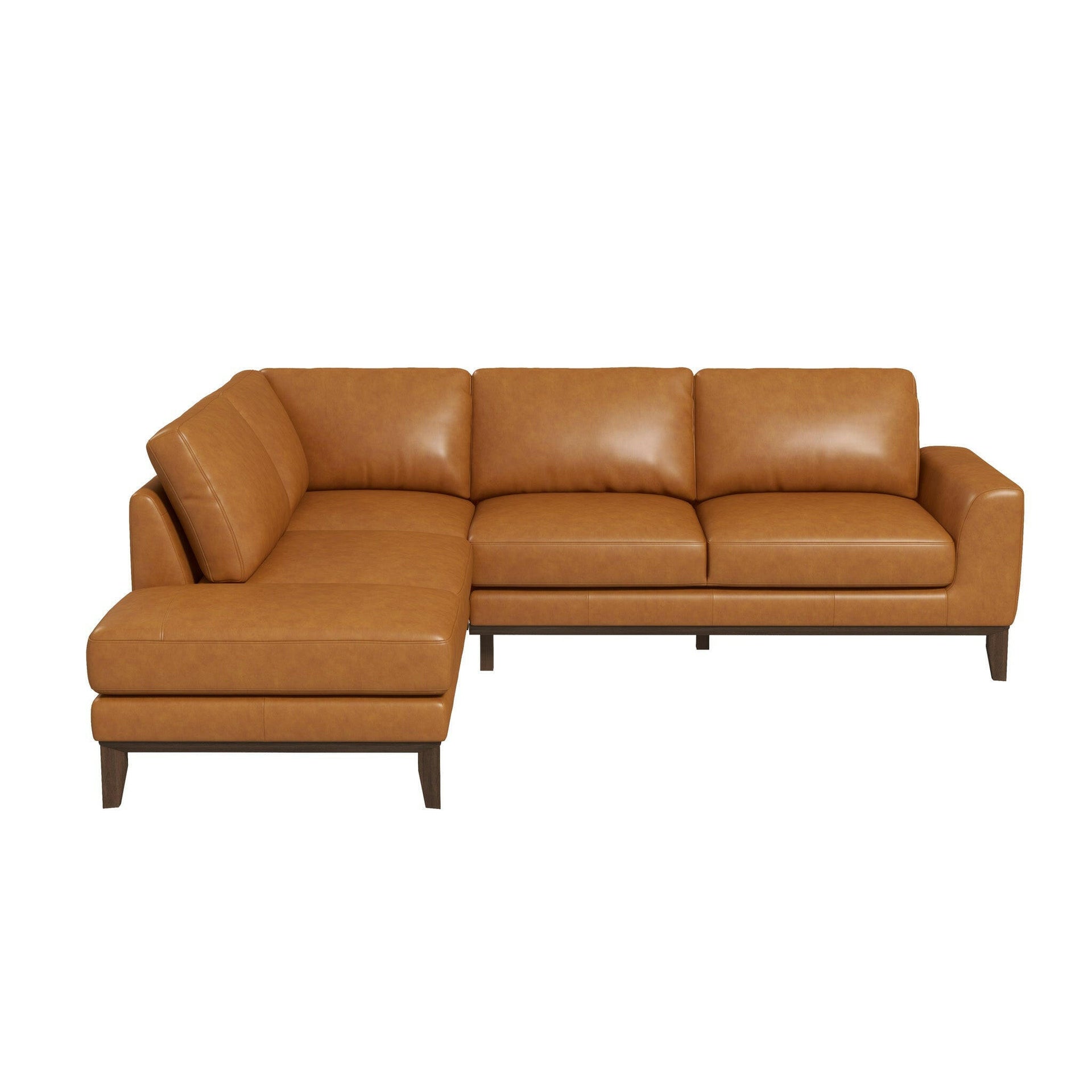 London Leather Sectional Sofa (Left Facing).