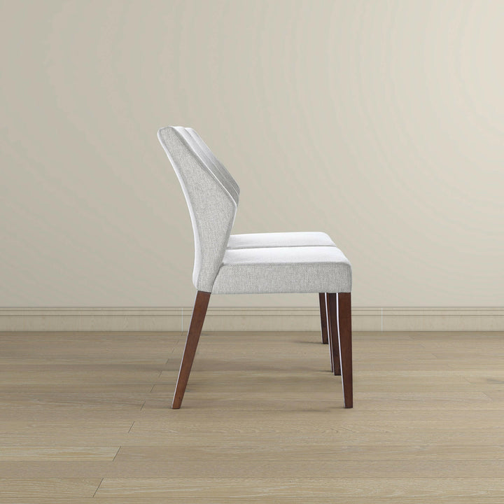 Luca Light Grey Fabric Dining Chair (Set Of 2).