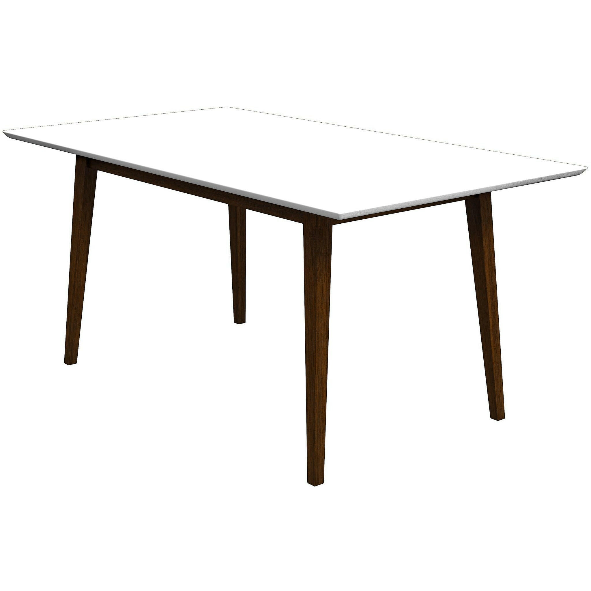 Mary Modern Style Solid Wood Rectangular Dining Kitchen Table 63".