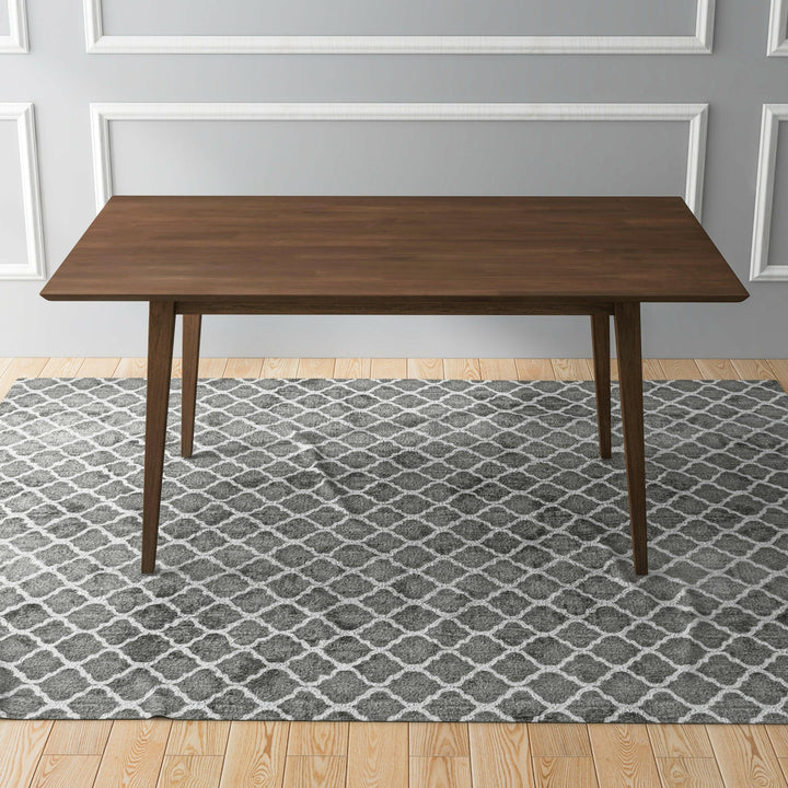 Mary Modern Style Solid Wood Rectangular Dining Kitchen Table 63".