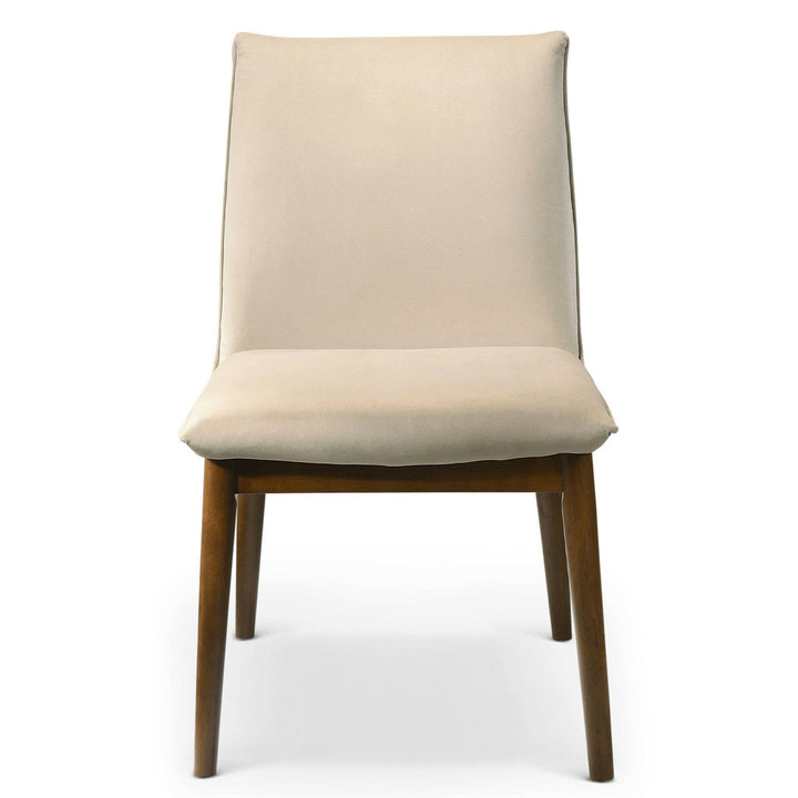 Monza Beige Velvet Dining Chair (Set Of 2).