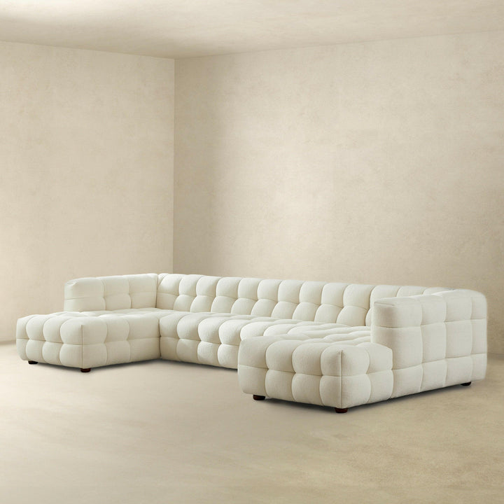 Morrison U Shape Corner Sofa (Cream Boucle).