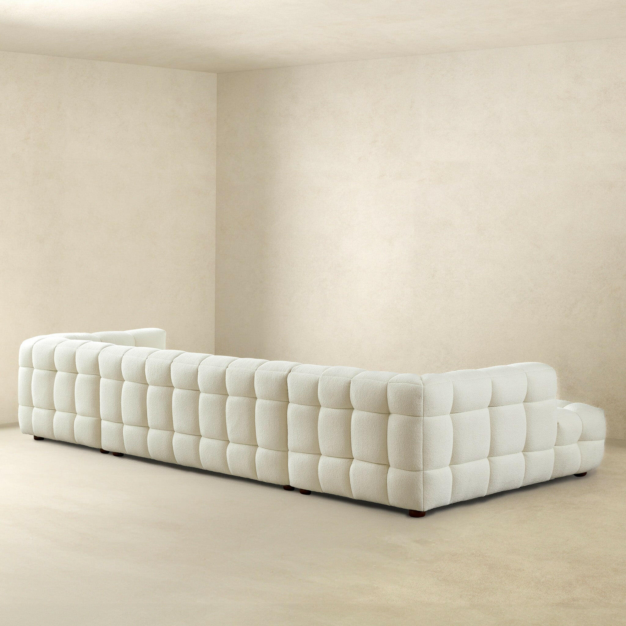 Morrison U Shape Corner Sofa (Cream Boucle).