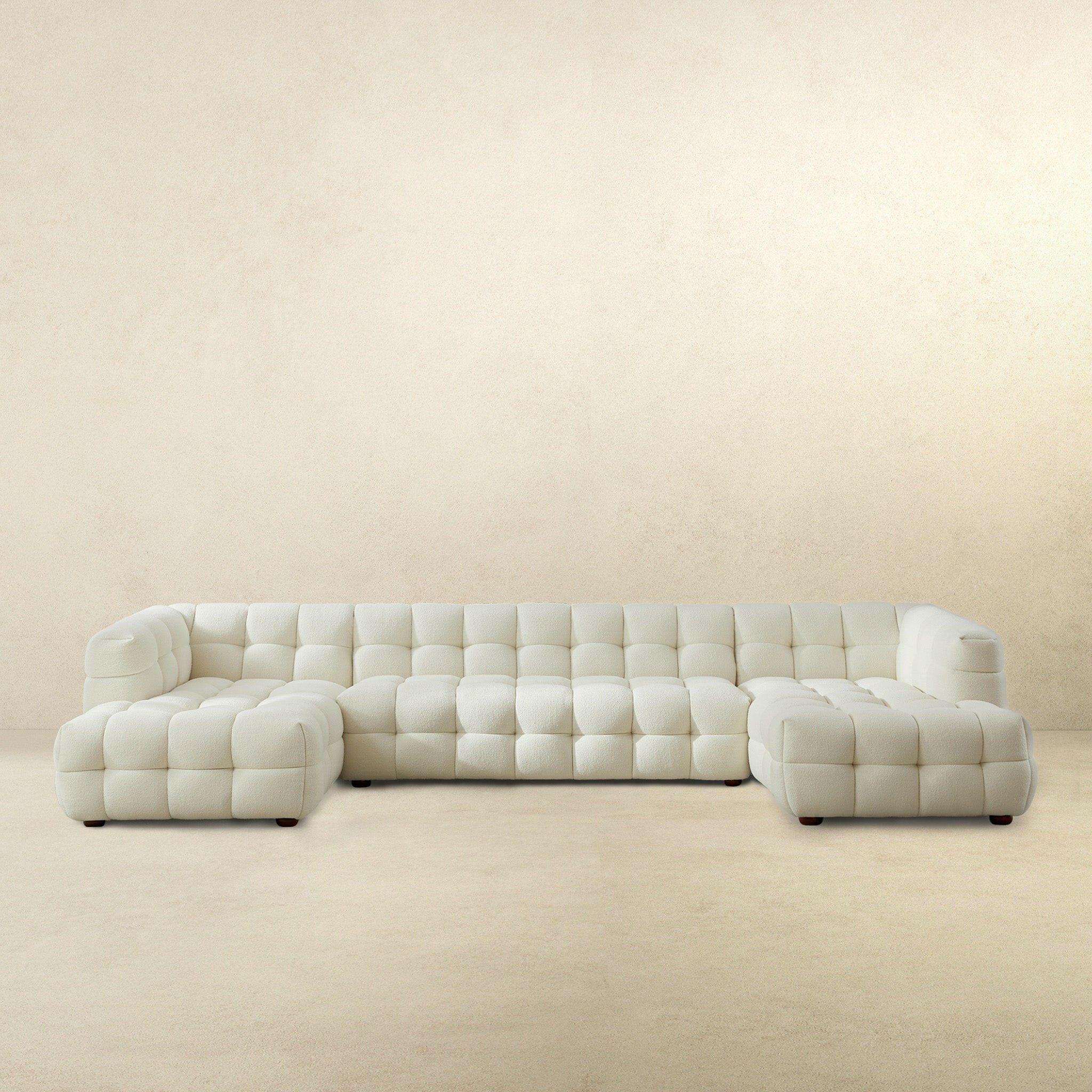 Morrison U Shape Corner Sofa (Cream Boucle).