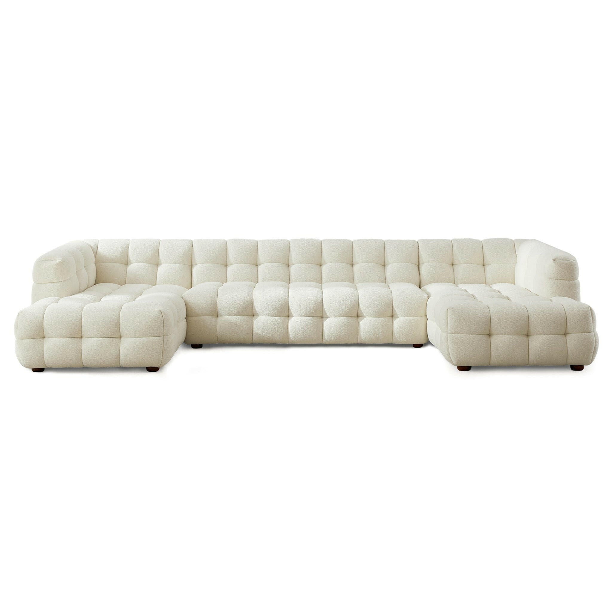 Morrison U Shape Corner Sofa (Cream Boucle).