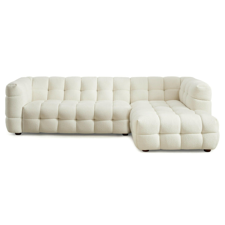 Morrison Right Sectional Sofa (Cream Boucle).