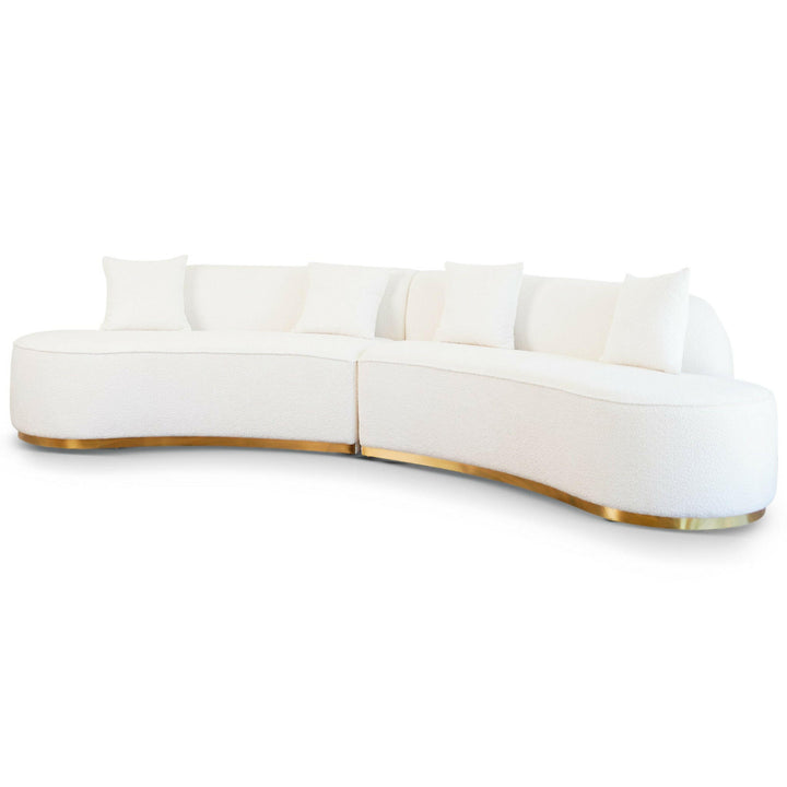 Otero Ivory Boucle Sofa.