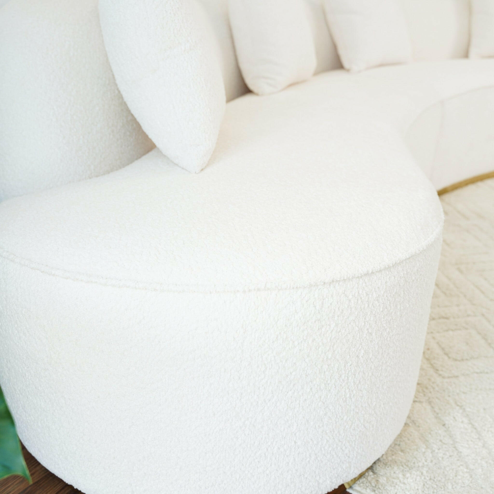 Otero Ivory Boucle Sofa.