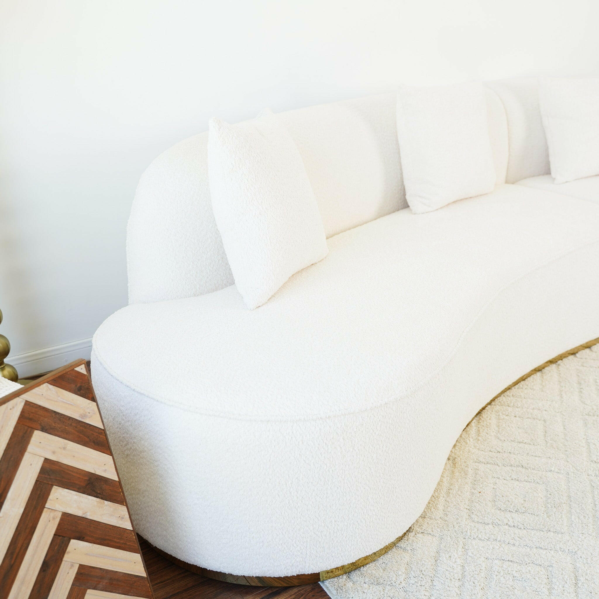 Otero Ivory Boucle Sofa.