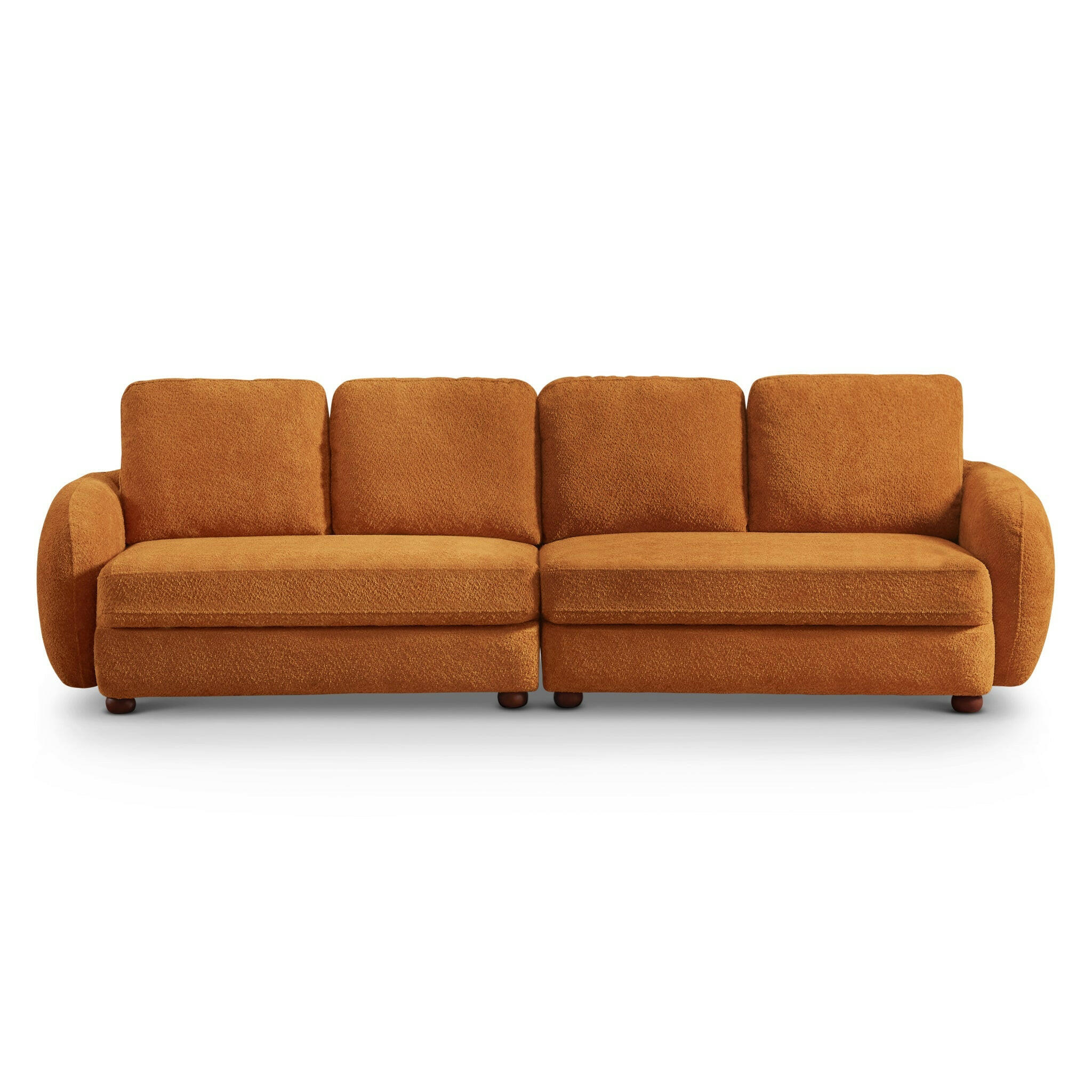 Paton 114.5" Boucle Fabric Sofa.