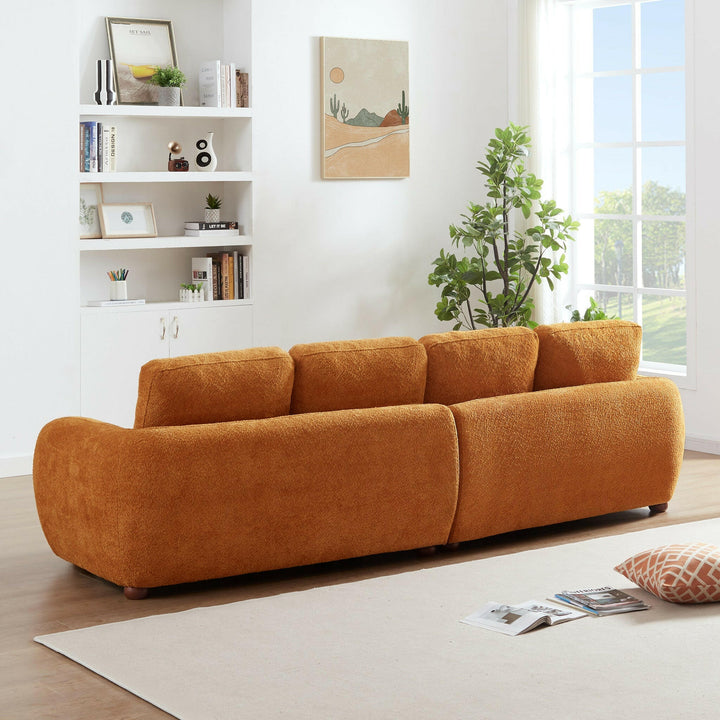 Paton 114.5" Boucle Fabric Sofa.