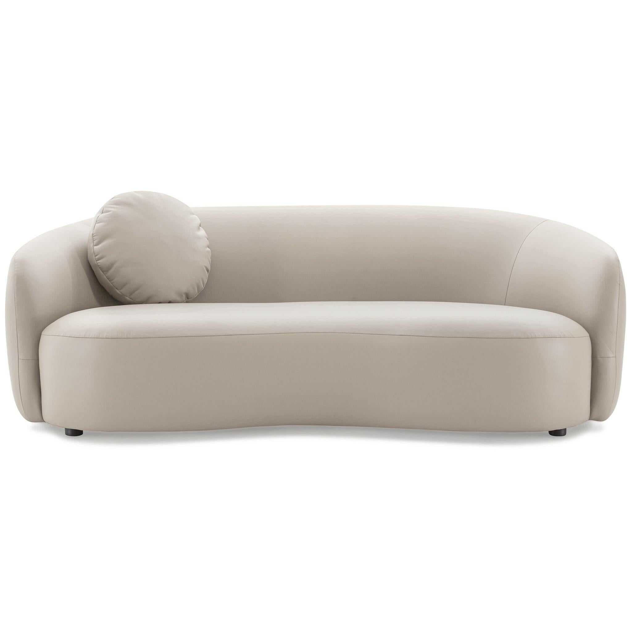 Porter Beige PU Leather Sofa.