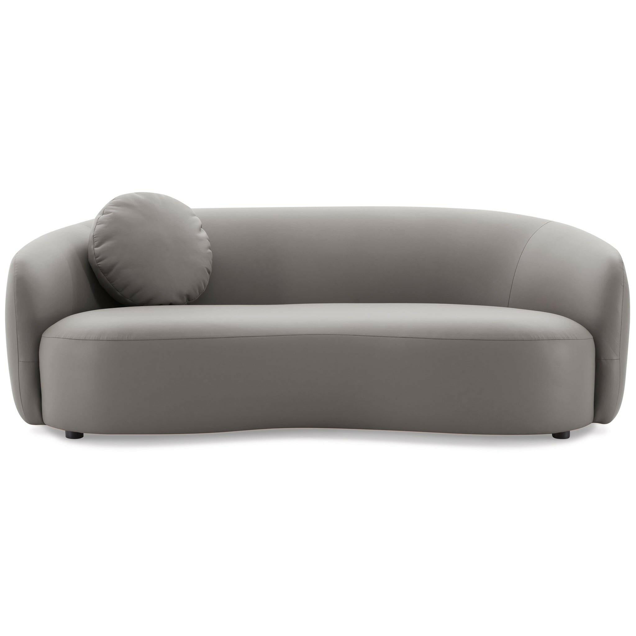 Porter Grey PU Leather Sofa.