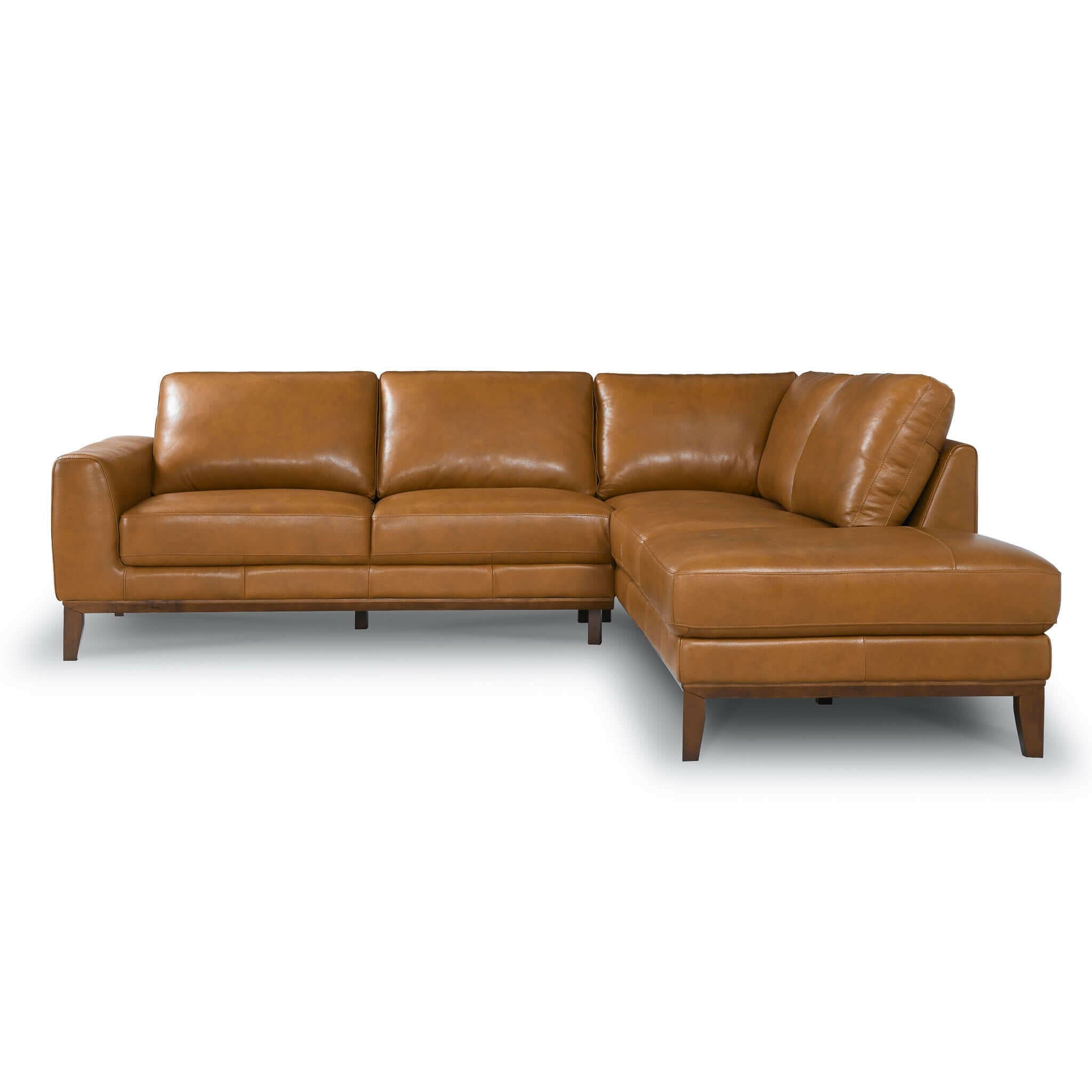 London Leather Sectional Sofa (Right Facing).