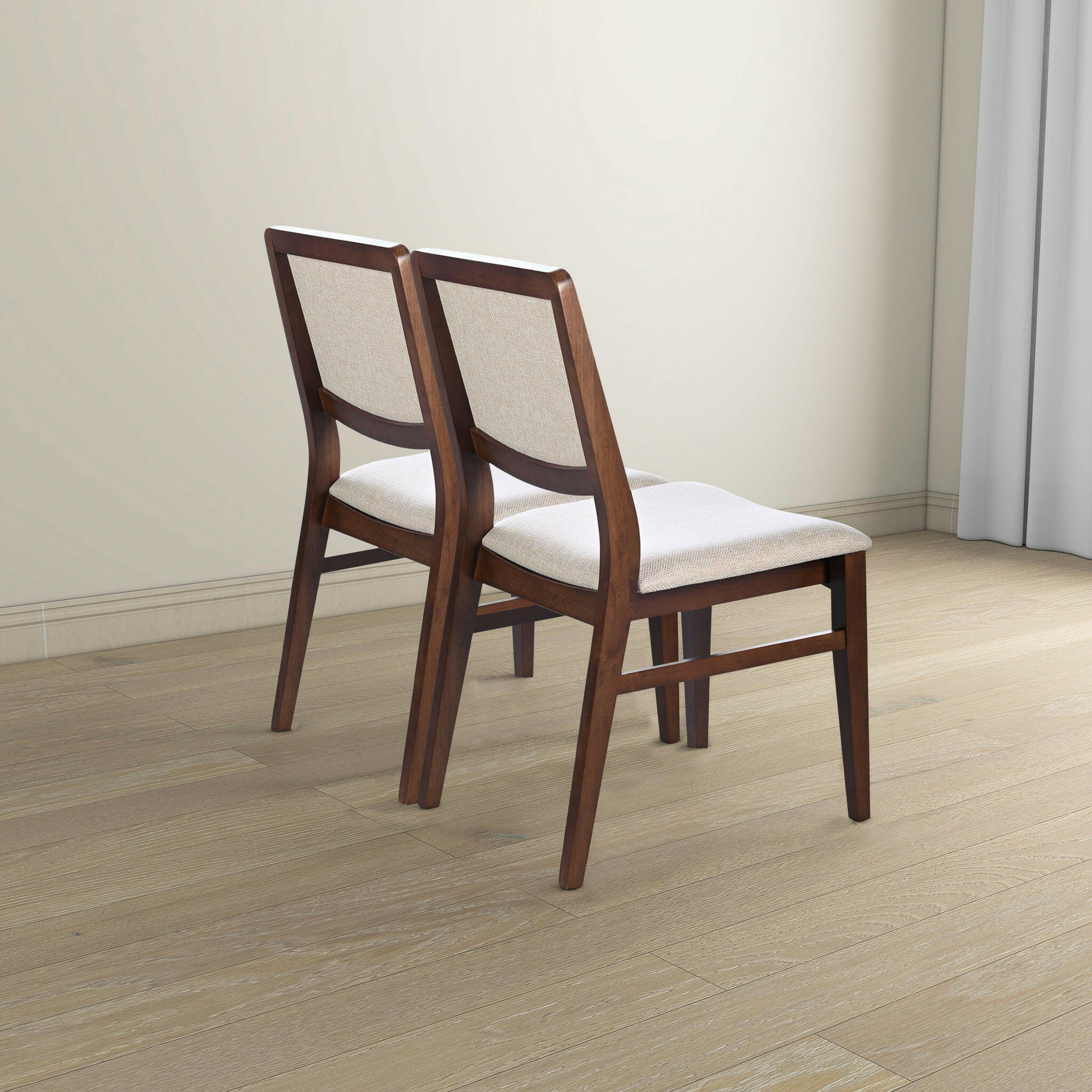 Skylar Beige Fabric Dining Chair (Set Of 2).