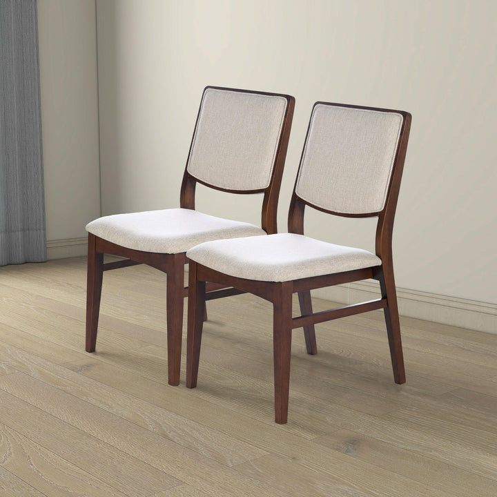 Skylar Beige Fabric Dining Chair (Set Of 2).