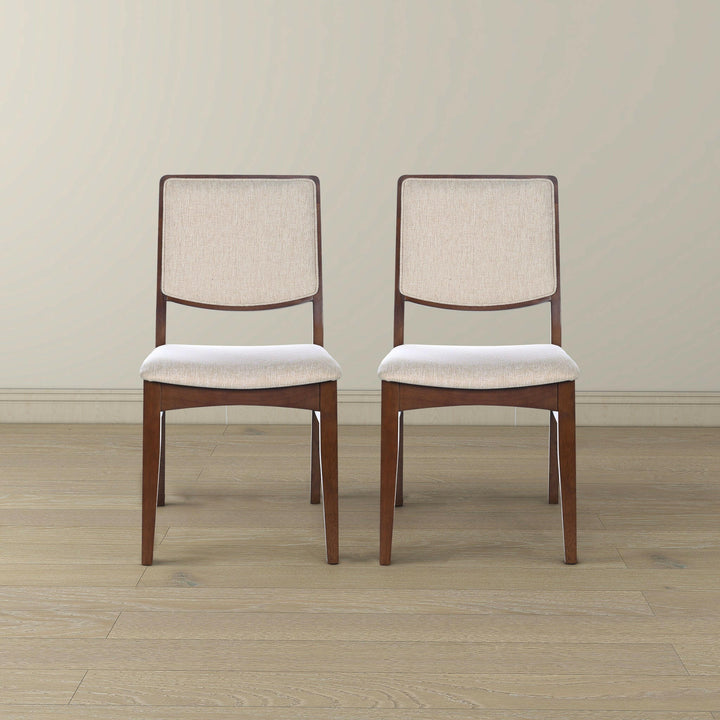 Skylar Beige Fabric Dining Chair (Set Of 2).