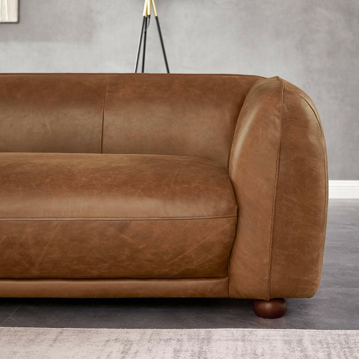 Marlon Luxury Italian Leather Sofa.