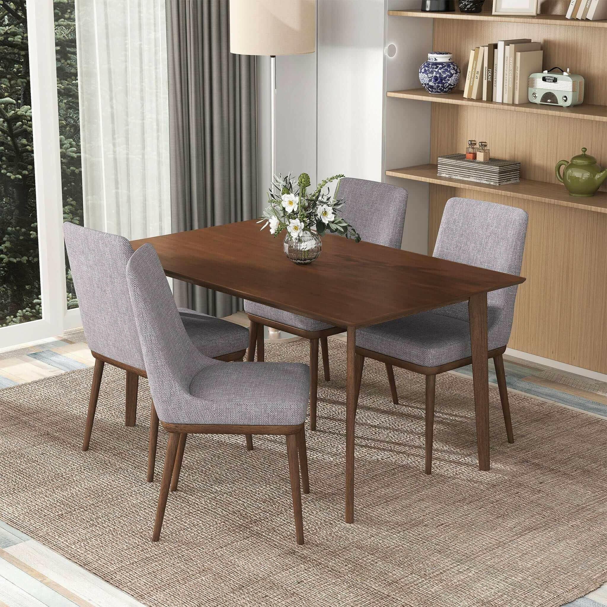 Carlos Solid Wood Dining Table 47".