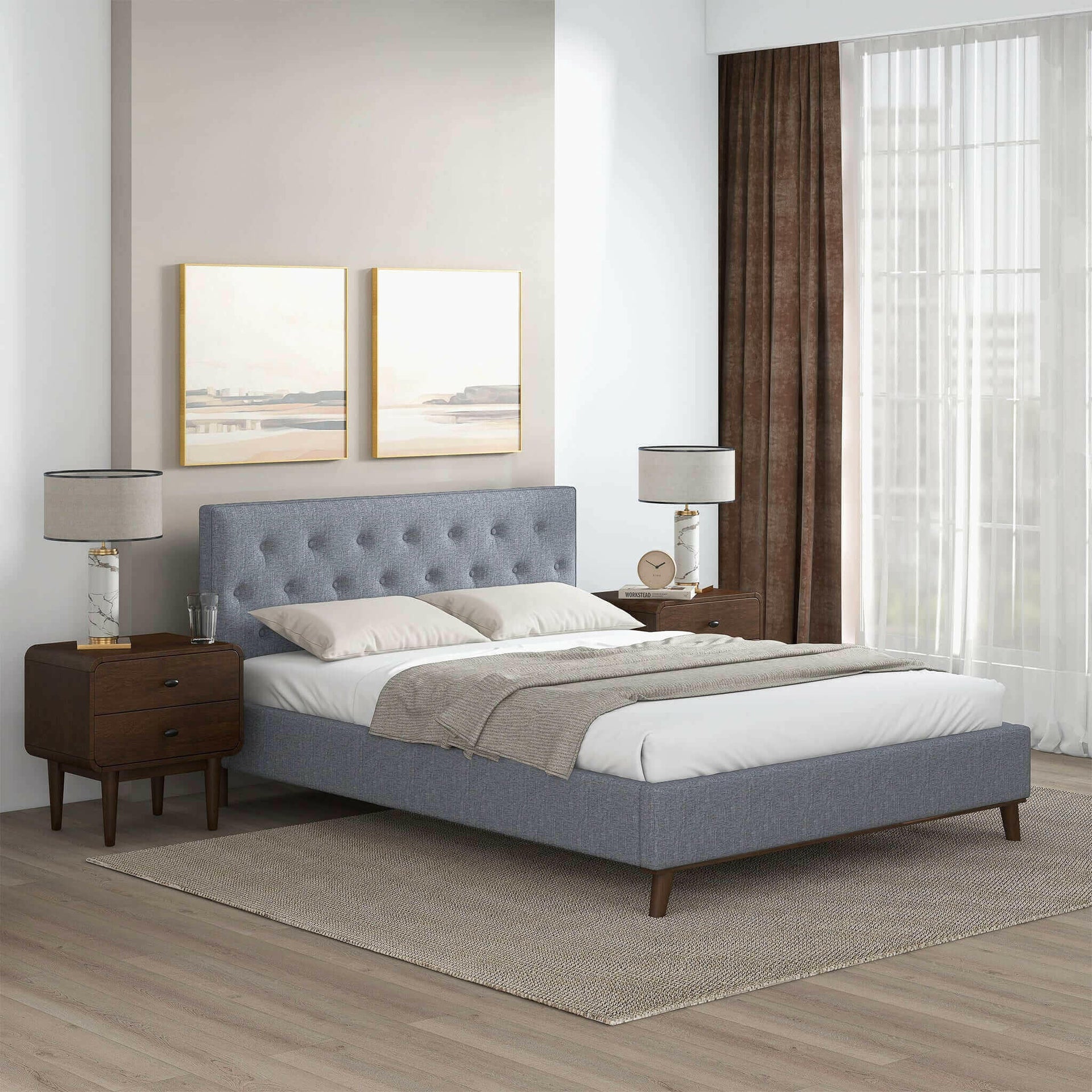 Graceville King Fabric Platform Bed.