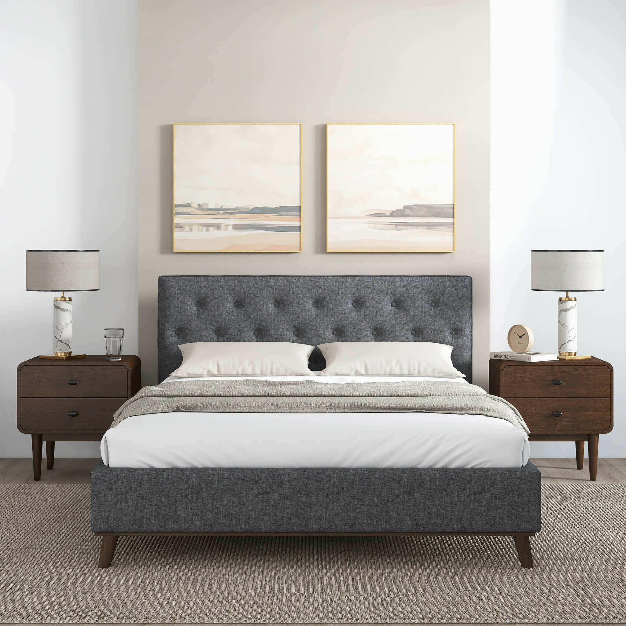 Graceville Queen Fabric Platform Bed.