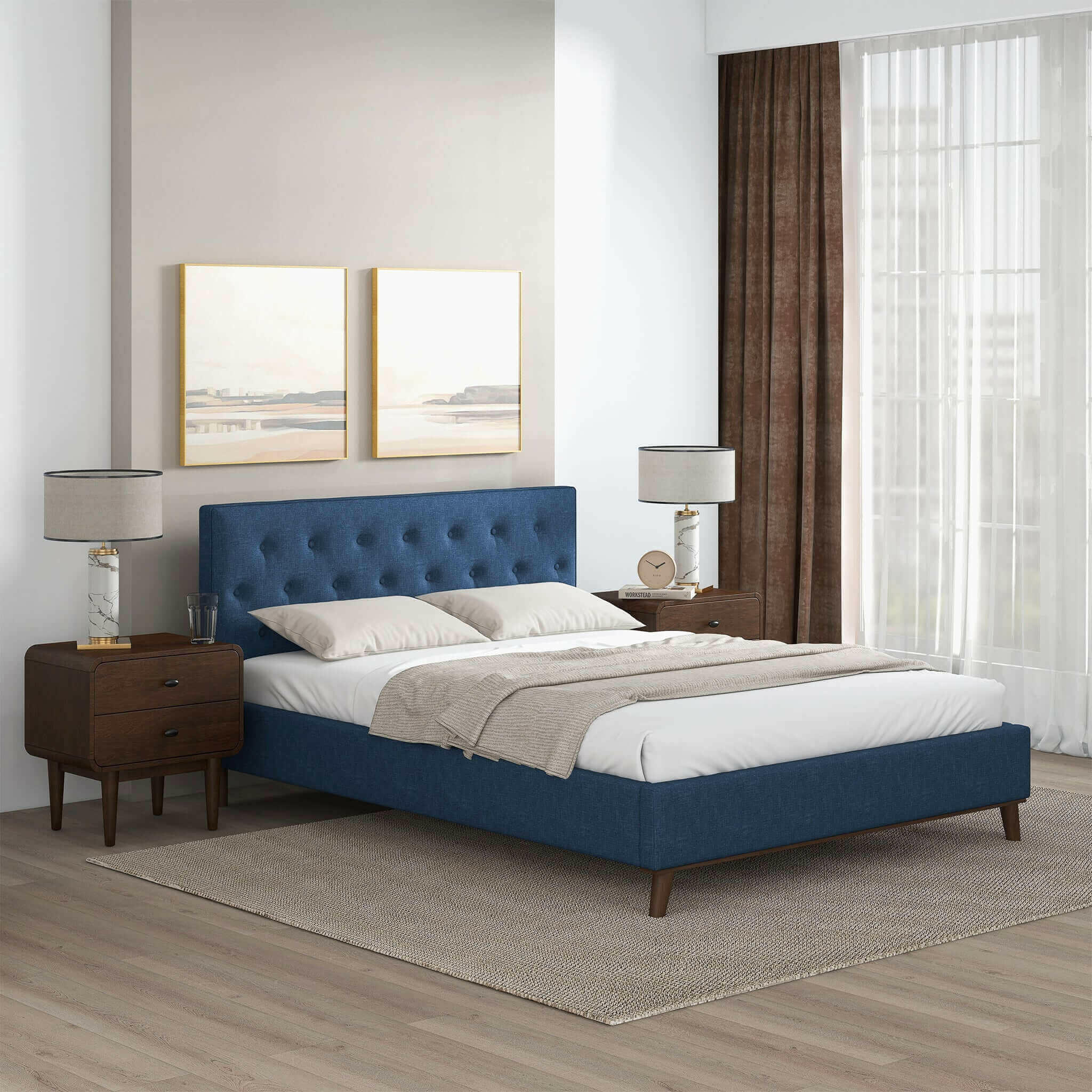 Graceville Queen Fabric Platform Bed.