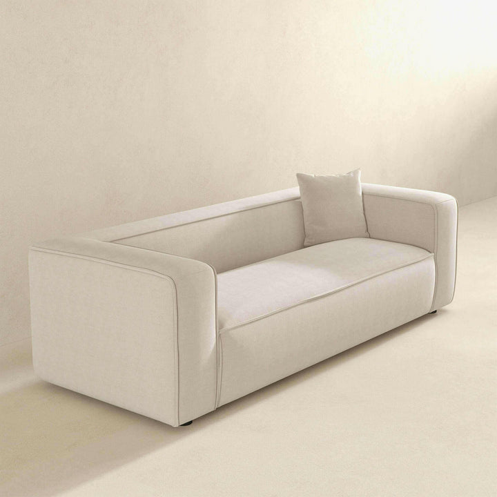 Marshall Modern Cream Boucle Sofa.