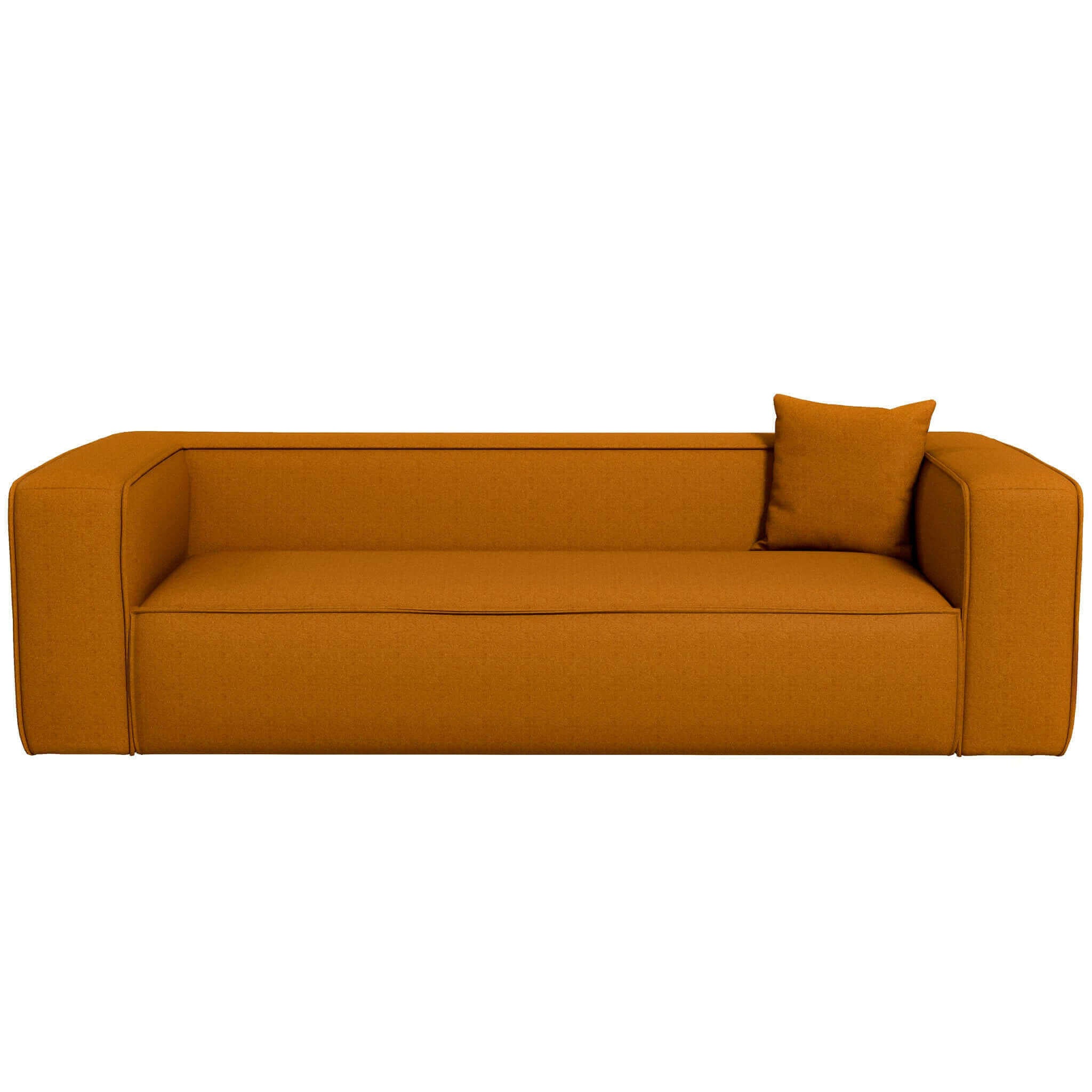 Marshall Modern Dark Yellow Boucle Sofa.