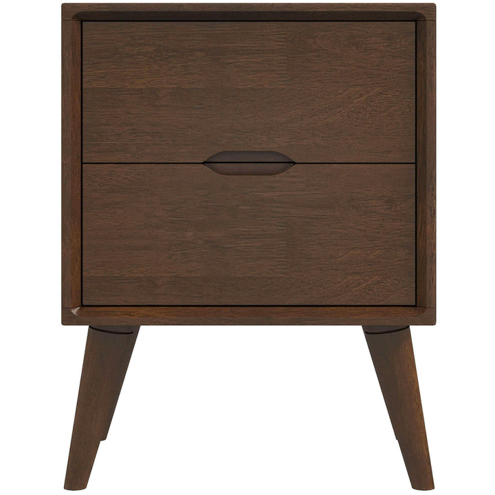 Alexandra Brown Night Stand With 2 Drawers.