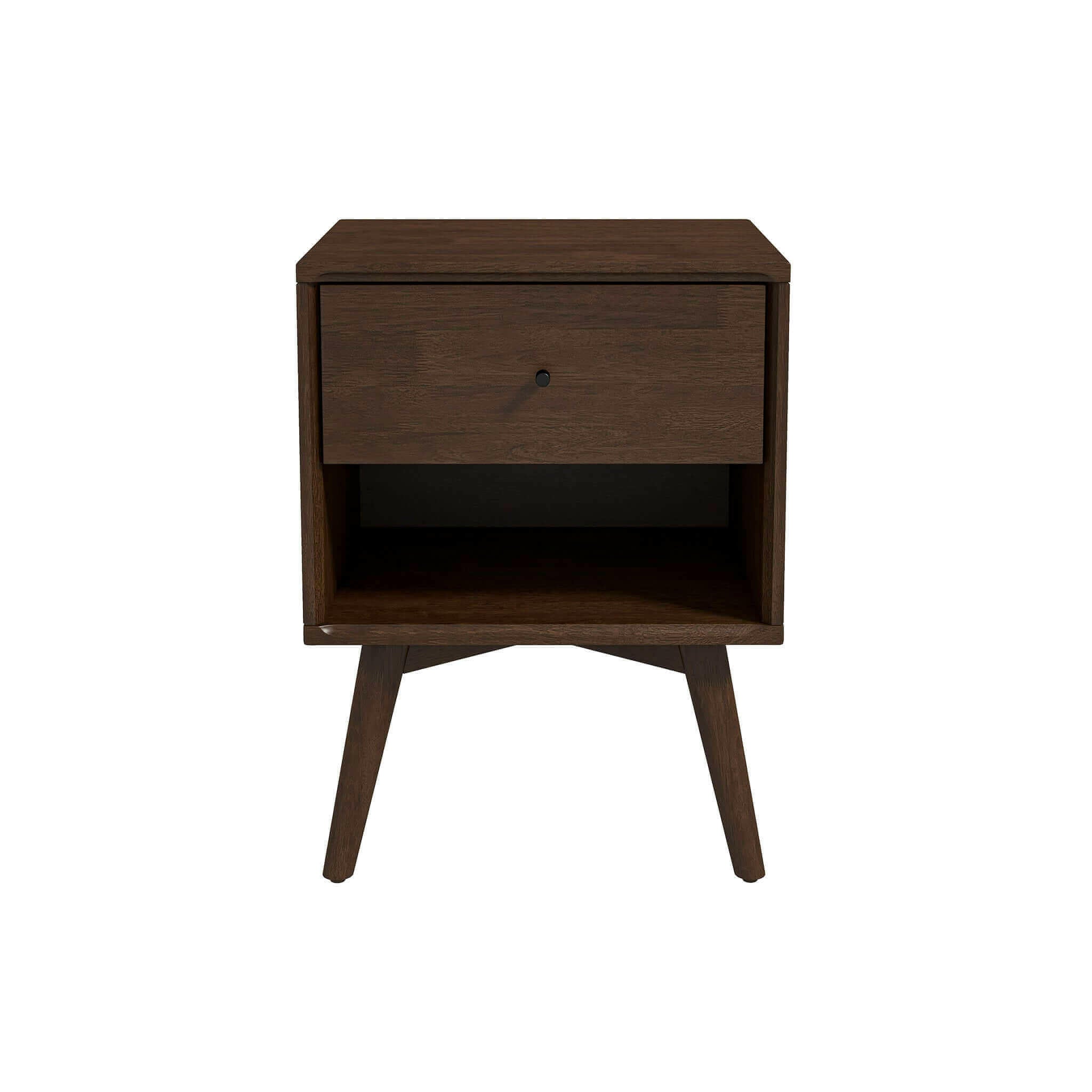 Caroline Mid Century Modern Style Night Stand 1-Drawer.