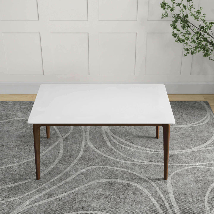 Lindsey Solid Wood White Top Dining Table.