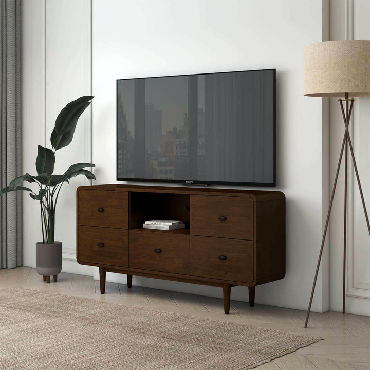 Alexa Mid Century Modern Style TV Stand.