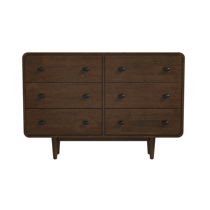 Alexa Mid Century Modern Dresser 6 Drawer.