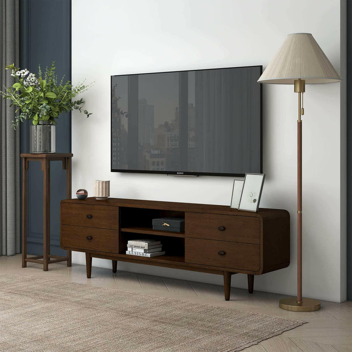 Alexa Mid Century Modern Style TV Stand.