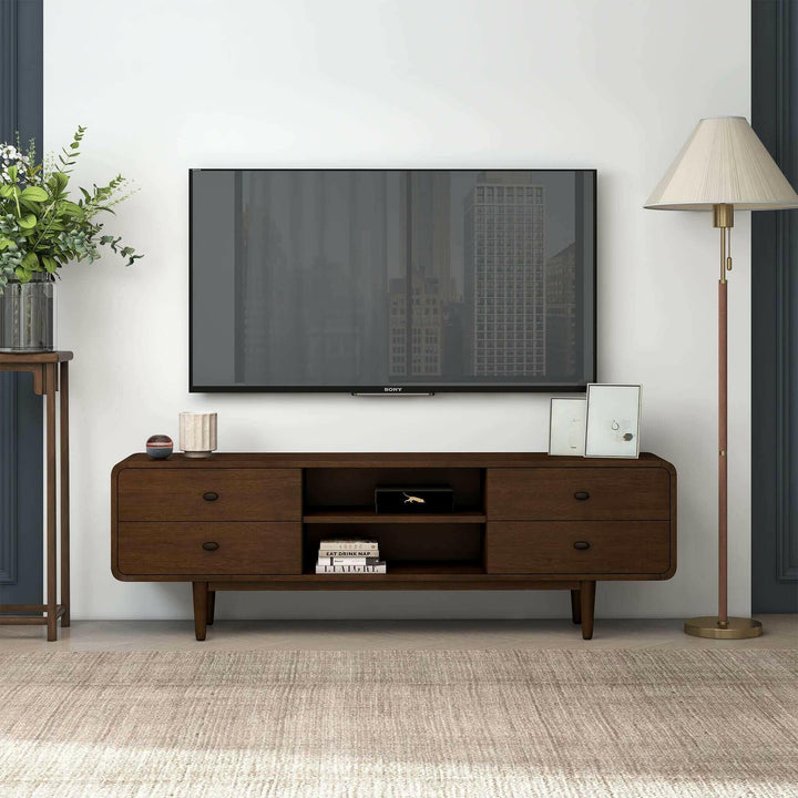 Alexa Mid Century Modern Style TV Stand.