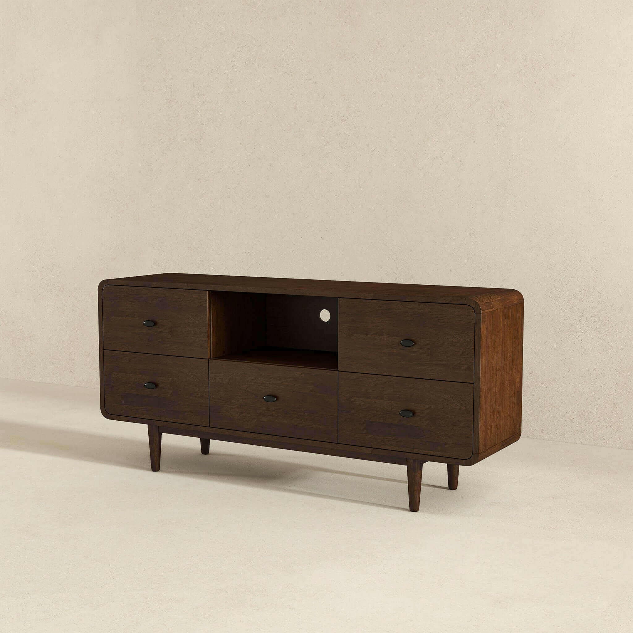 Alexa Mid Century Modern Style TV Stand.