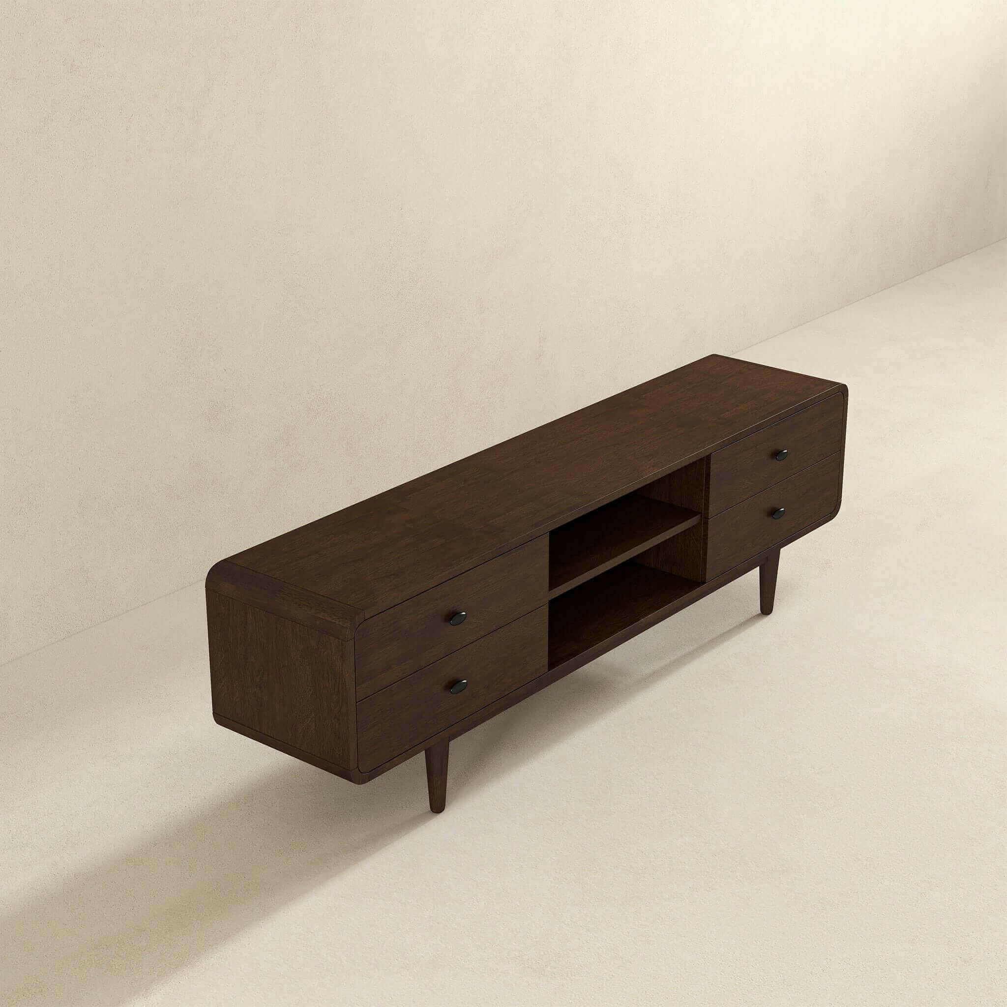 Alexa Mid Century Modern Style TV Stand.