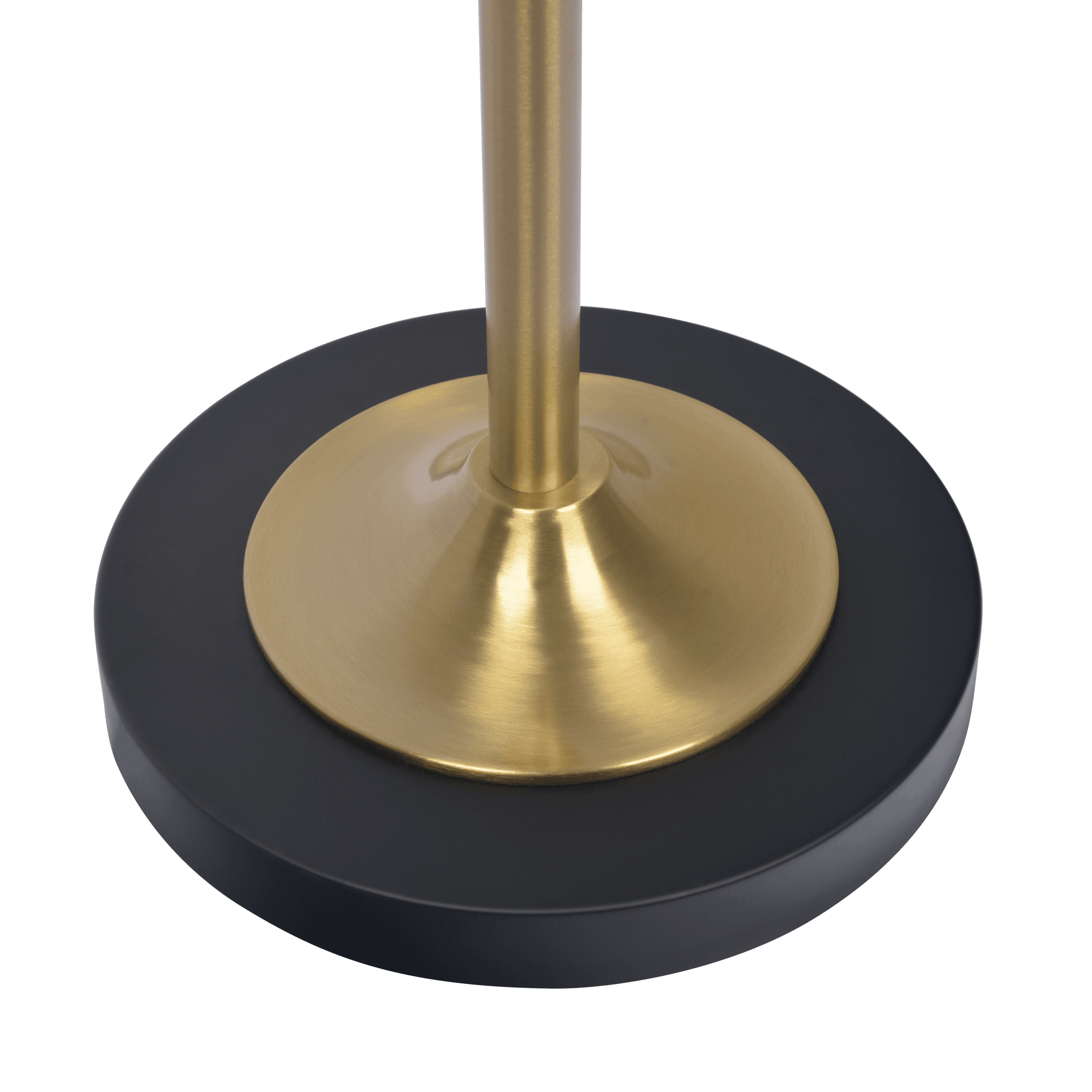 Axis Brassed Gold Floor Lamp with 4-Way Switch Double Spots with Metal Base.