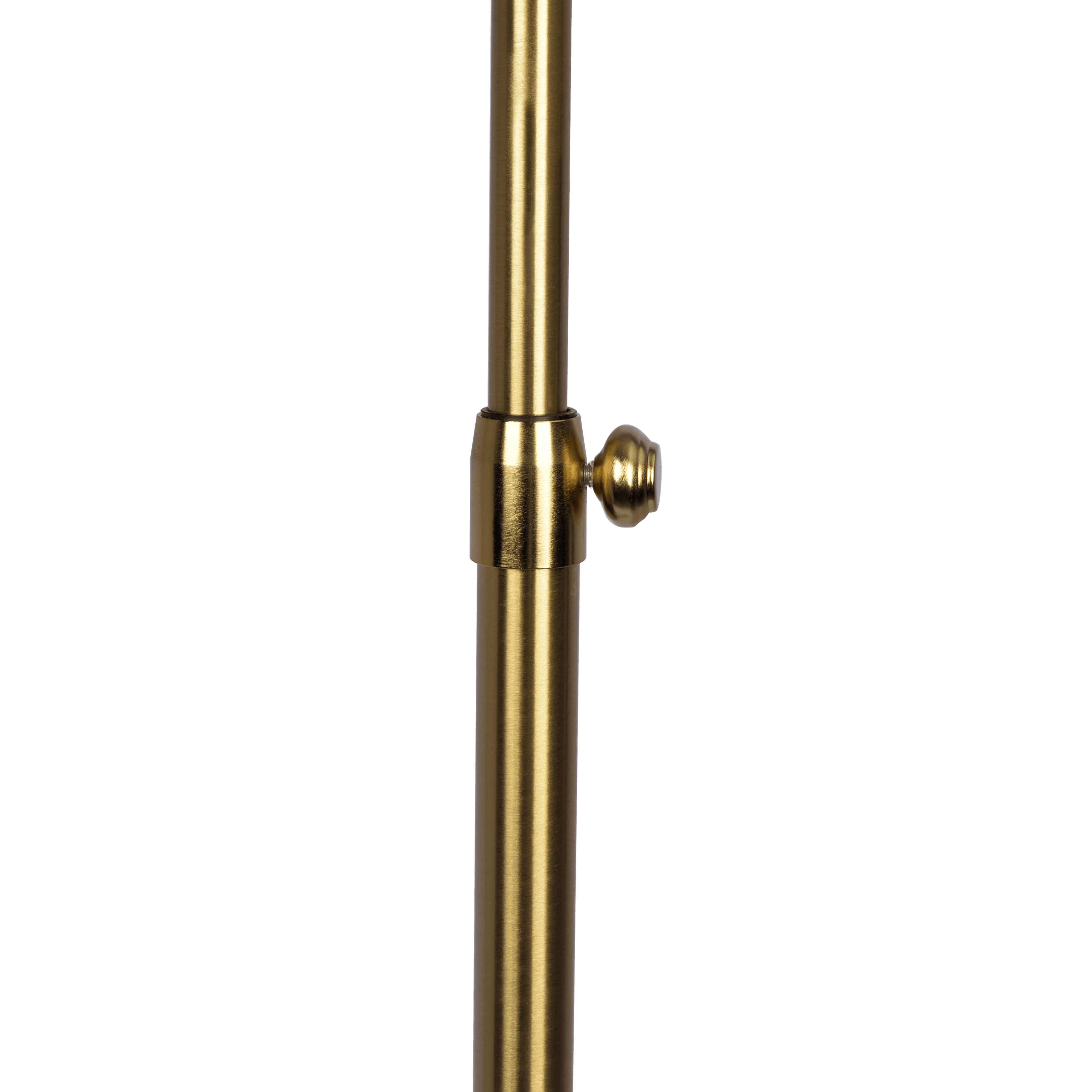 Verve Brassed Gold Floor Lamp with On/Off Switch Adjustable Led Round Base.