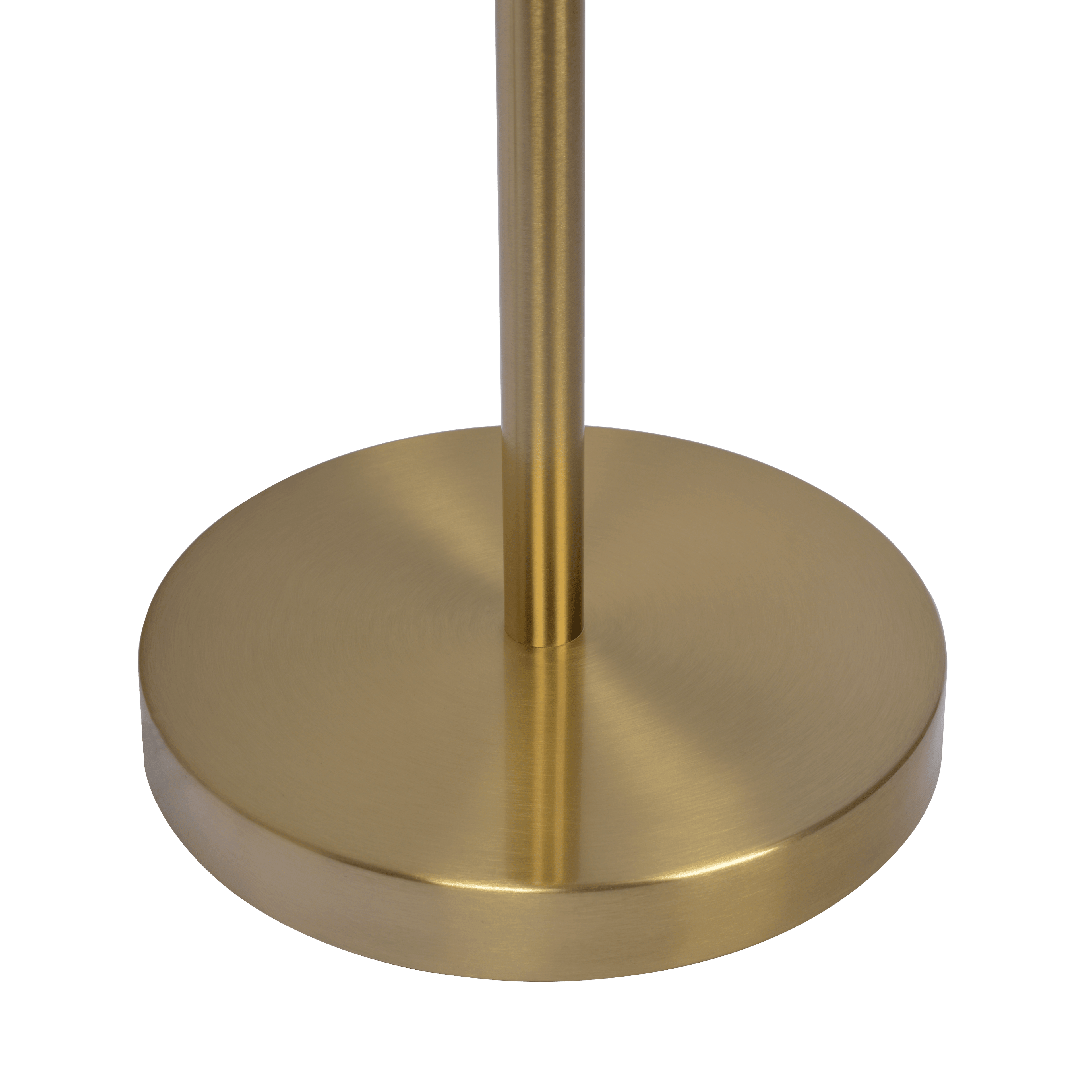 Verve Brassed Gold Floor Lamp with On/Off Switch Adjustable Led Round Base.